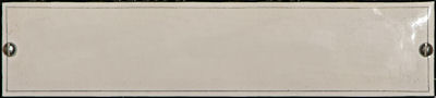 Emailleschild leer 400x90