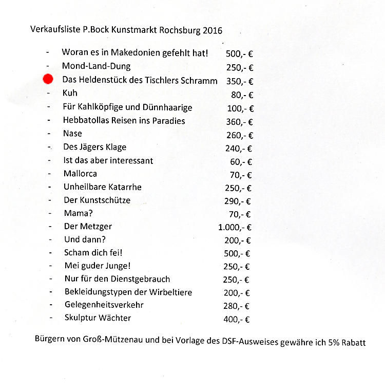 Preisliste